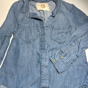 Bella Dahl Light Blue Chambray Shirt